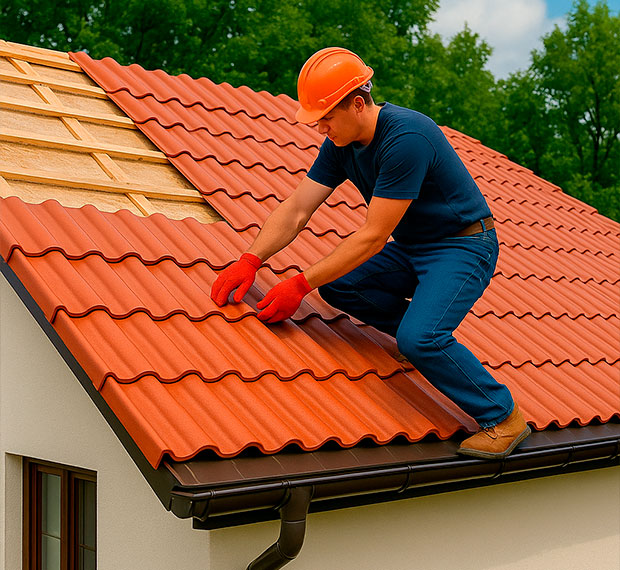 Кровля из керамической черепицы в Шагонаре