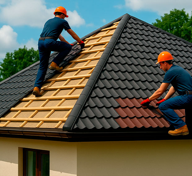 Монтаж шатровой крыши в Шагонаре